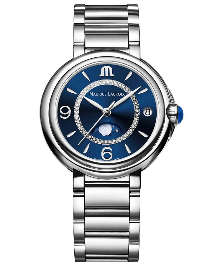 Часы Maurice Lacroix FIABA Date FA1084-SS002-420-1 — женские, синий