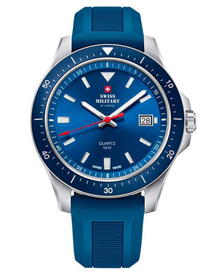Часы Swiss Military by Chrono SM34082.08 — мужские, синий