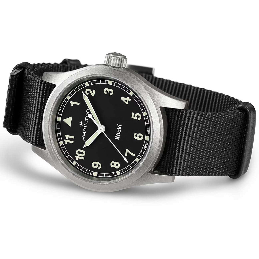 Часы Hamilton Khaki Field Quartz 38mm H69401430 — сталь, Швейцария