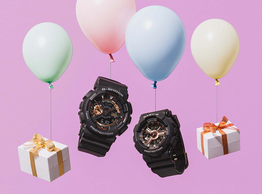 Часы Casio Baby-G BA-110XRG-1ADR (BA-110XRG-1A) — пластик, женские