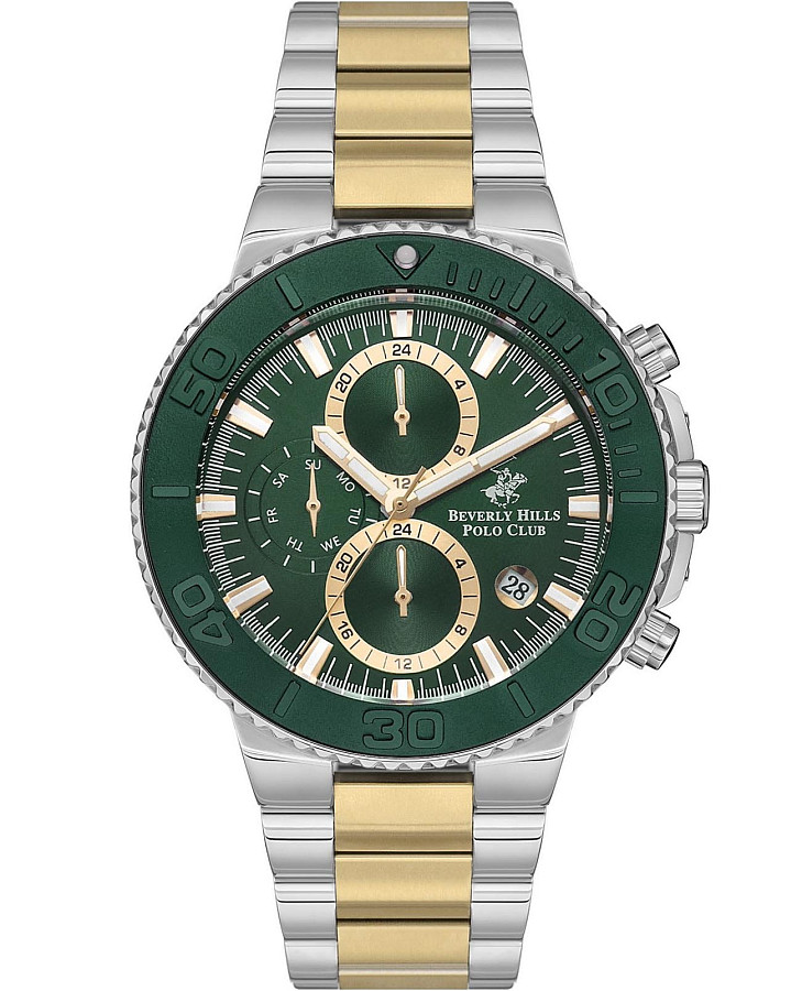 Часы Beverly Hills Polo Club BP3540X.270 — мужские, зеленый