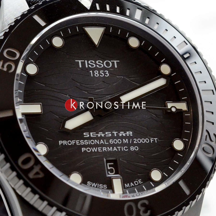 Часы Tissot Seastar 2000 44 mm T120.907.37.051.00 — мужские, каучук