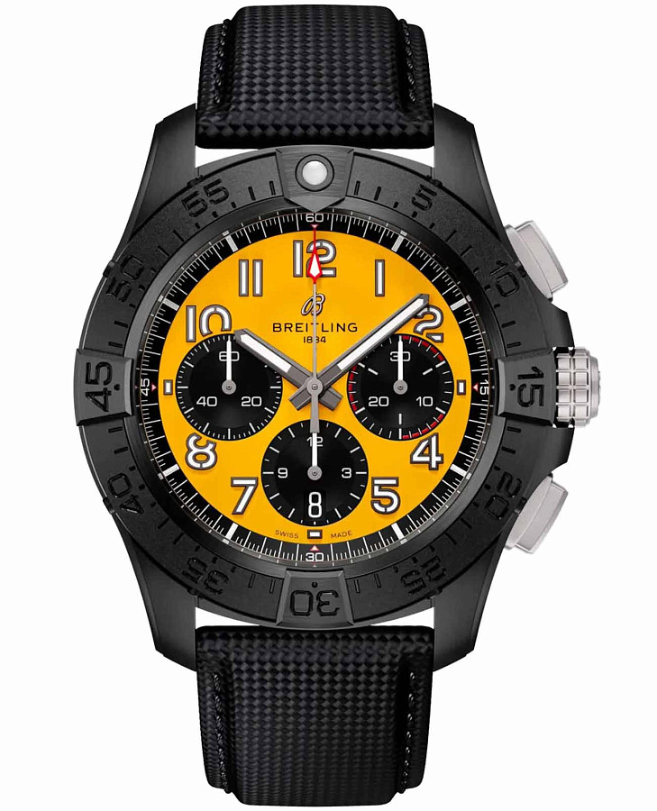 Часы Breitling Avenger B01 Chronograph 44 mm SB0147101I1X2 — мужские, желтый