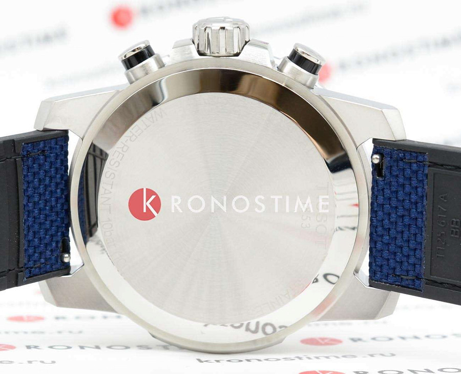 Часы Tissot SuperSport Chrono T125.617.17.051.03 — кожа + текстиль, мужские