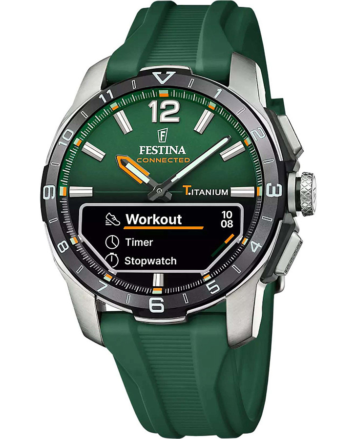 Часы Festina Connected D F23000/2 — мужские, зеленый