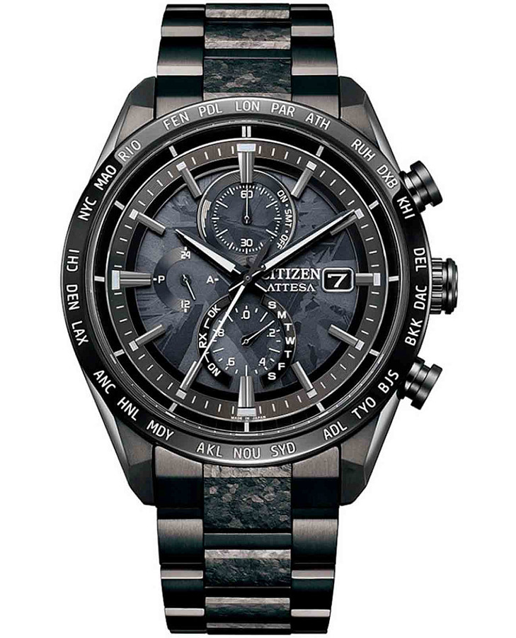 Часы Citizen Attesa AT8287-62E — мужские, серый