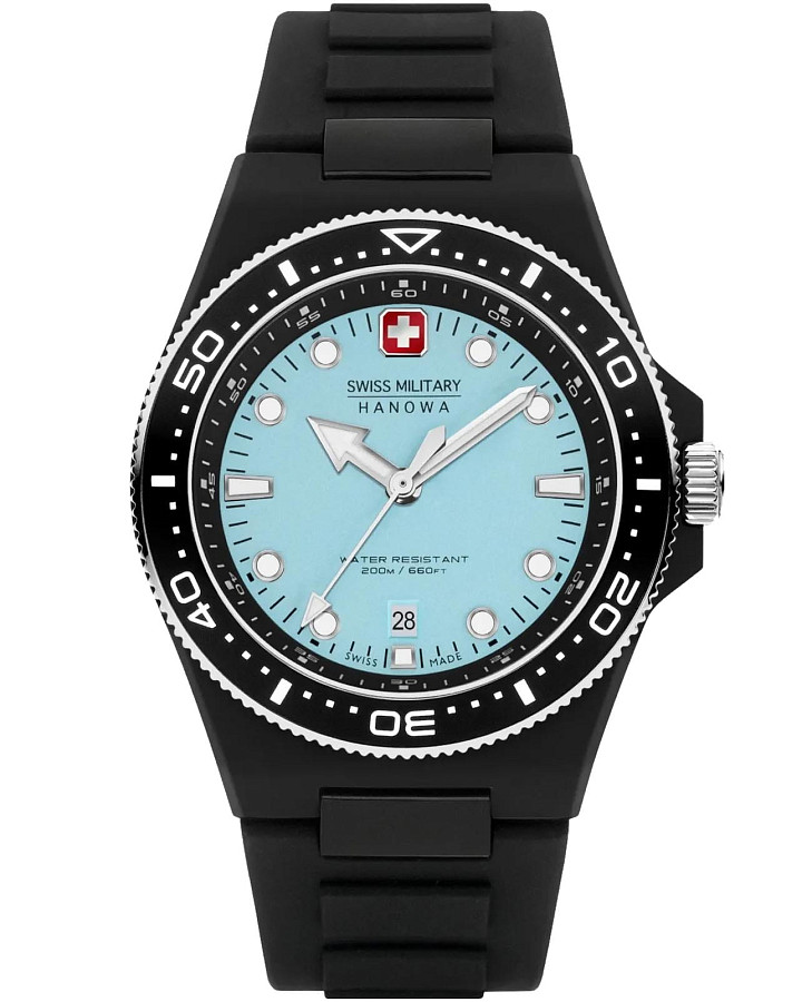 Часы Swiss Military Hanowa Ocean Pioneer SMWGN0001186 — мужские, голубой