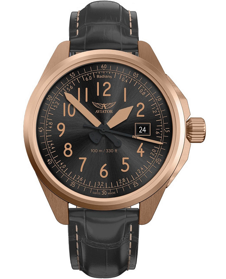 Часы Aviator Airacobra 43 Type B V.1.38.2.323.4 — мужские, черный