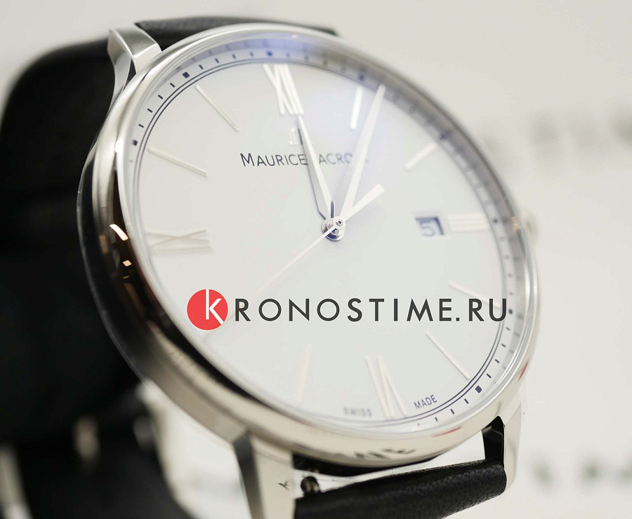 Часы Maurice Lacroix Eliros Date 40 mm EL1118-SS001-110-2 — кожаный, мужские