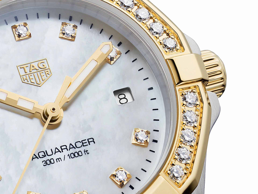 Часы TAG Heuer Aquaracer WBD1423.BB0321 — сталь + золото, женские