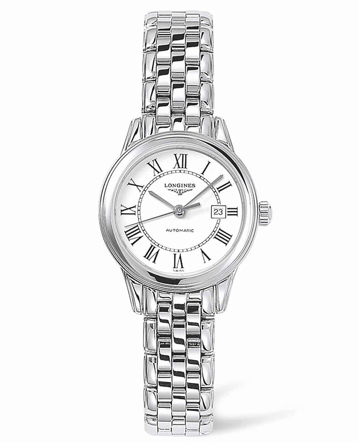 Часы Longines Flagship L4.374.4.21.6 — женские, белый