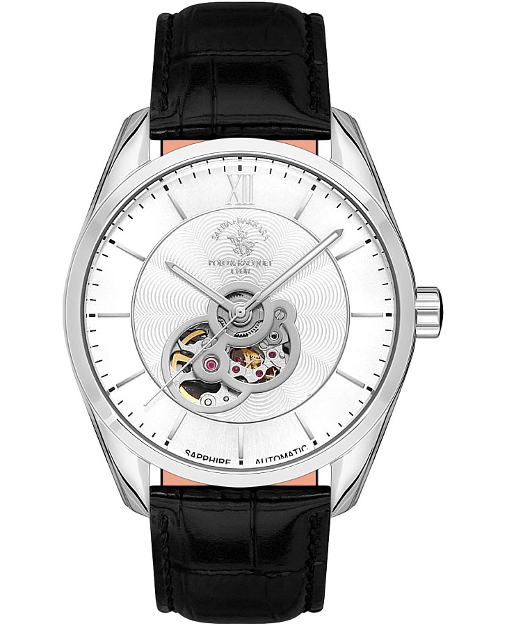 Часы Santa Barbara Polo & Racquet Club Luxury SB.4.1008-1 — мужские, серебристый