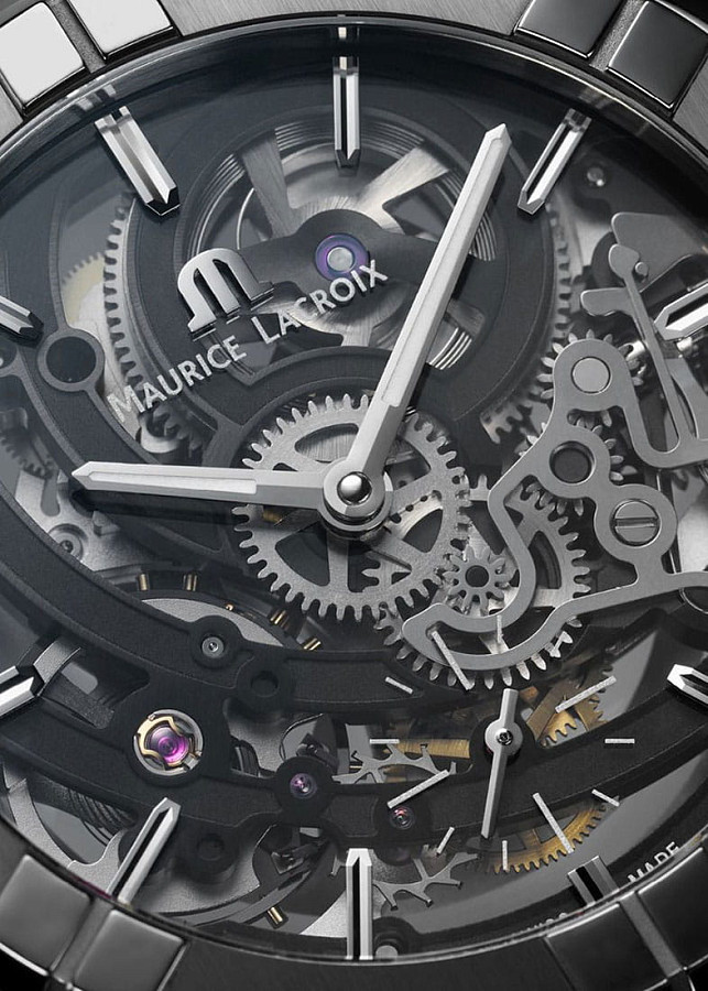 Часы Maurice Lacroix Aikon Automatic Skeleton AI6028-SS002-030-1 — артикул AI6028-SS002-030-1