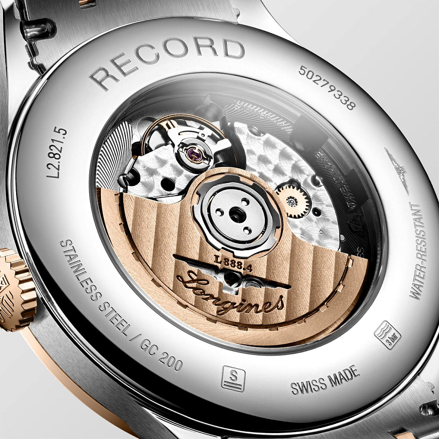 Часы Longines Record Collection L2.821.5.72.7 — сталь металл золото, Швейцария