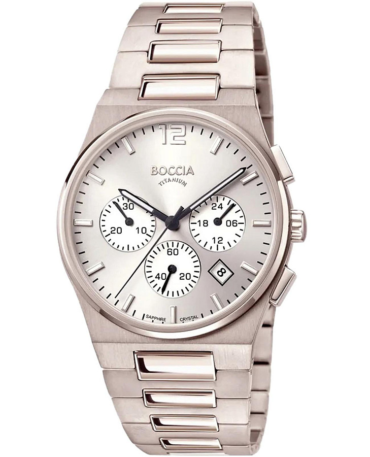 Часы Boccia Titanium 3741-01 — мужские, белый