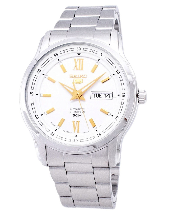 Часы Seiko 5 Regular SNKP15J1 — мужские, белый