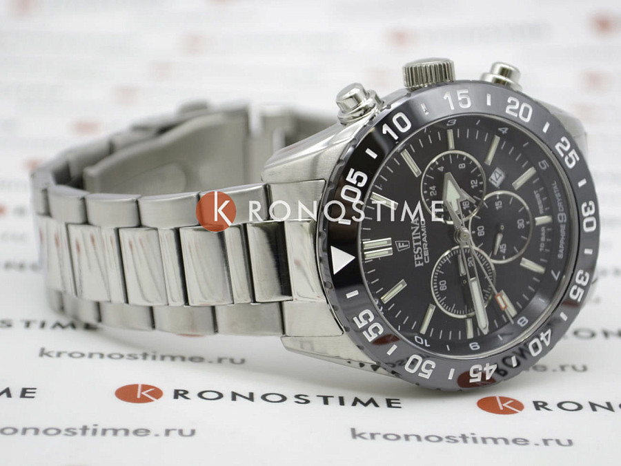 Часы Festina Ceramic F20575/3 — нержавеющая сталь, мужские
