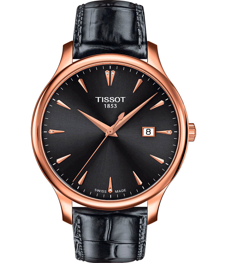 Часы Tissot Tradition T063.610.36.086.00 — женские, черный