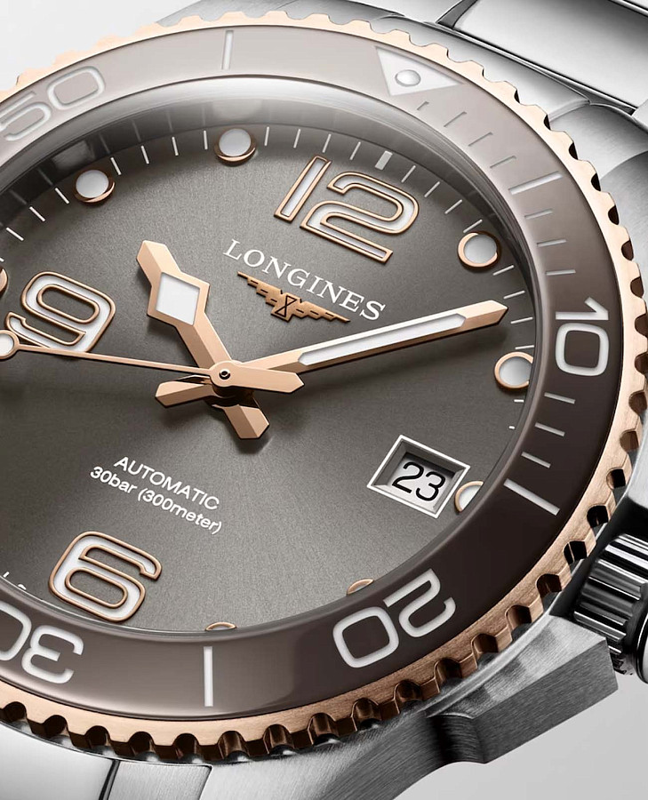 Часы Longines HydroConquest L3.780.3.78.6 — механические, металл сталь керамика