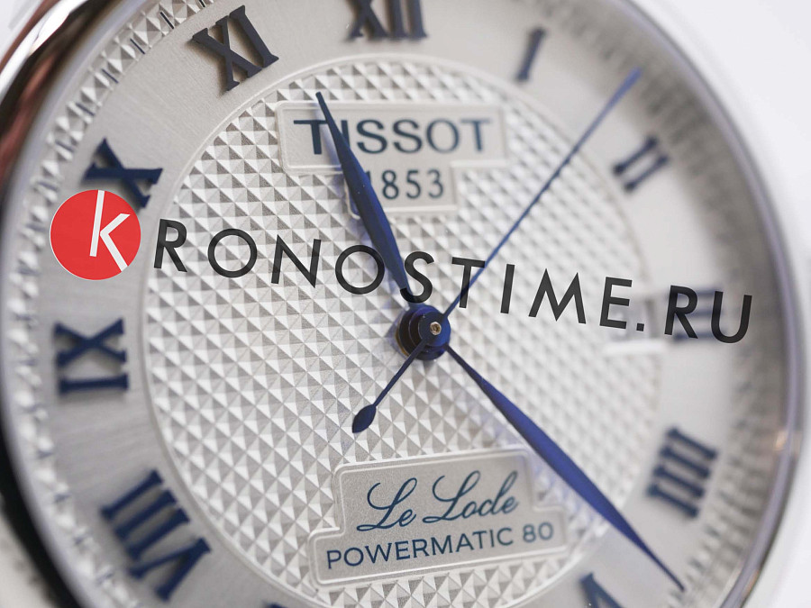 Часы Tissot Le Locle Powermatic 20th Anniversary 80 T006.407.11.033.03 — белый, сталь металл