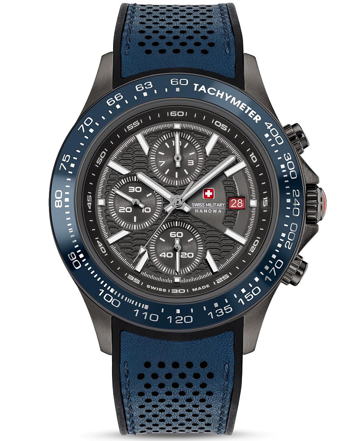 Часы Swiss Military Hanowa SMWGO0003440 — мужские, серый