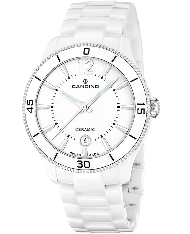 Часы Candino Ceramic C4794/2 — женские, белый