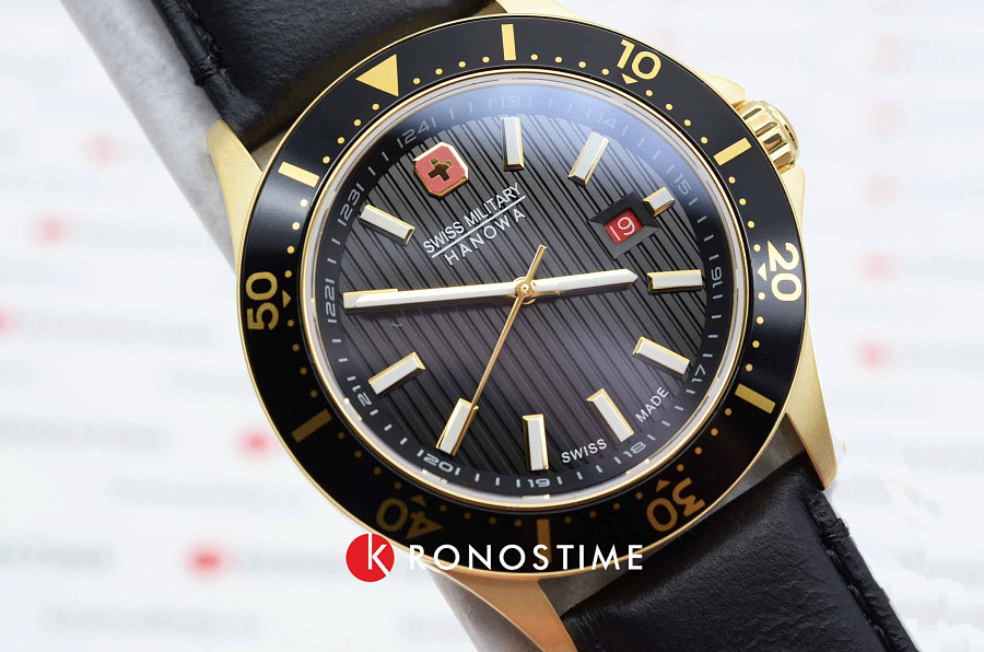 Часы Swiss Military Hanowa Flagship X SMWGB2100611 — мужские, кожаный