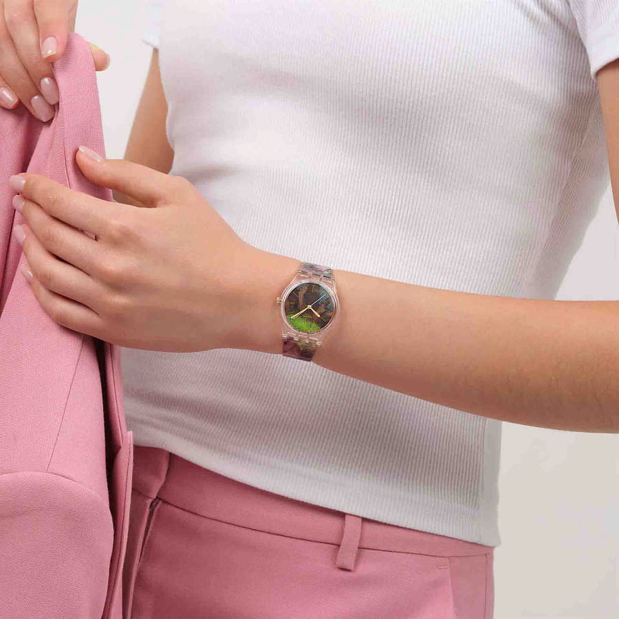 Часы Swatch Dega's Dancers SO28Z131 — женские, разноцветный