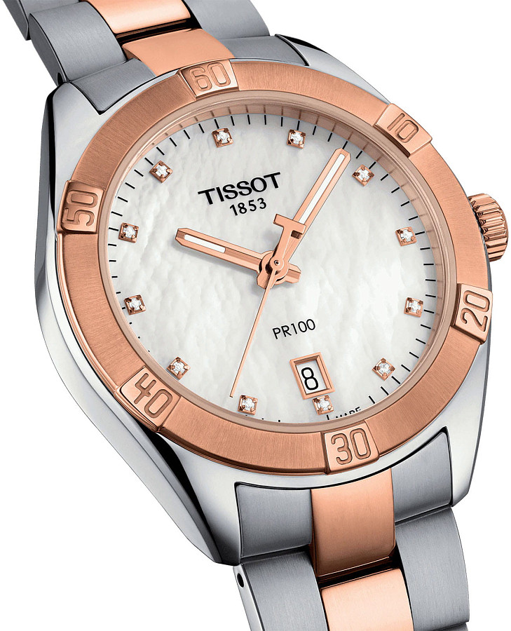 Часы Tissot PR 100 Sport Chic T101.910.22.116.00 — металл сталь, Швейцария