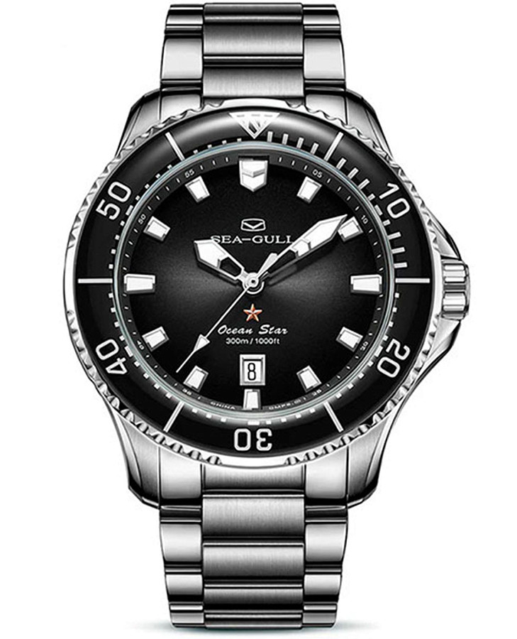 Часы Seagull Ocean Star 816.42.1210 — мужские, черный