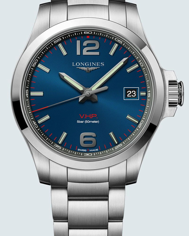 Часы Longines Conquest V.H.P. L3.716.4.96.6 — металл сталь, Швейцария