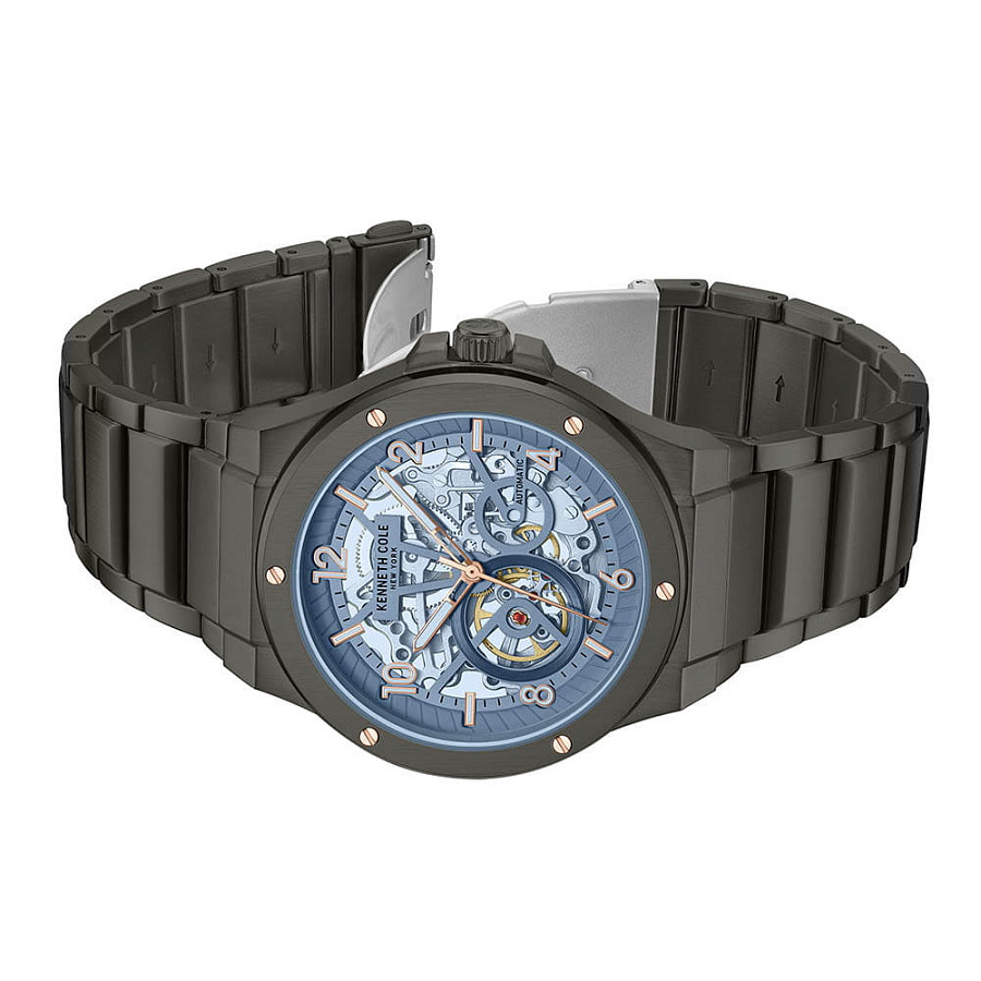 Часы Kenneth Cole Automatic KCWGY0063301 — синий, металл сталь
