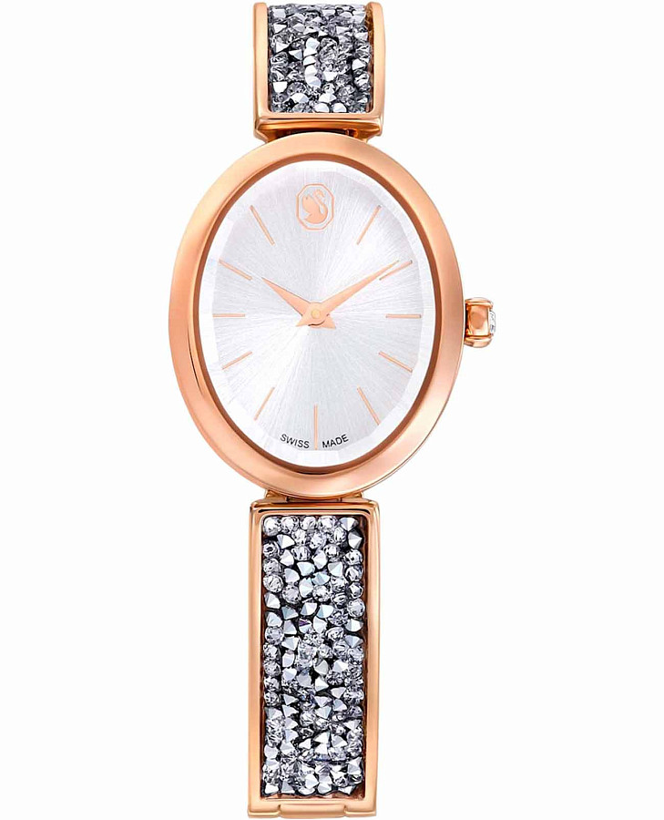 Часы Swarovski Crystal Rock Oval 5656851 — женские, серебристый