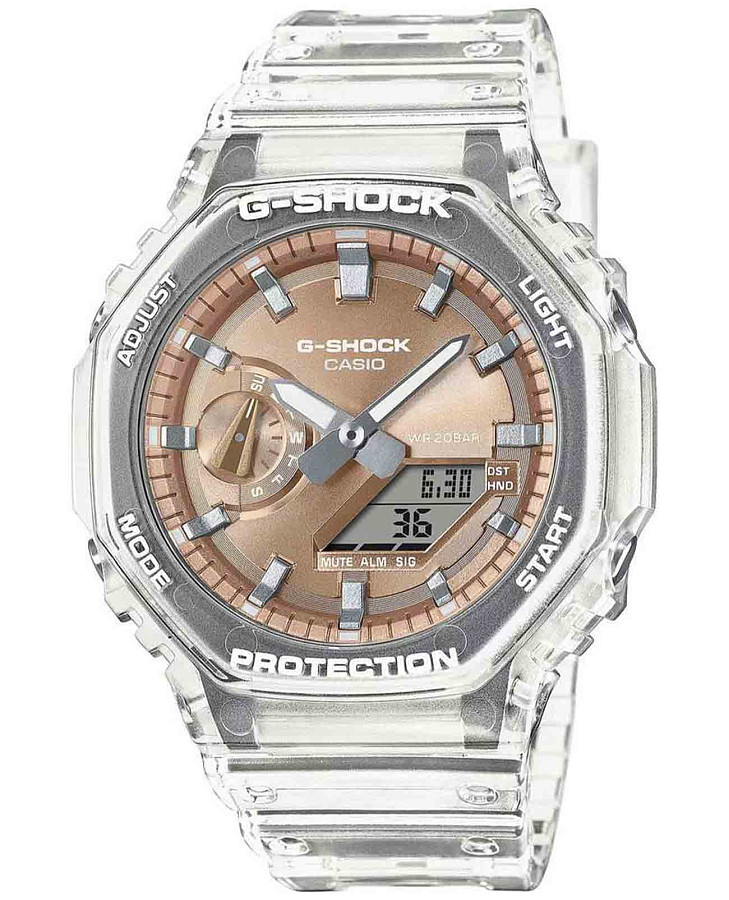 Часы Casio G-Shock GA-2100BM-7A5 — мужские, оранжевый