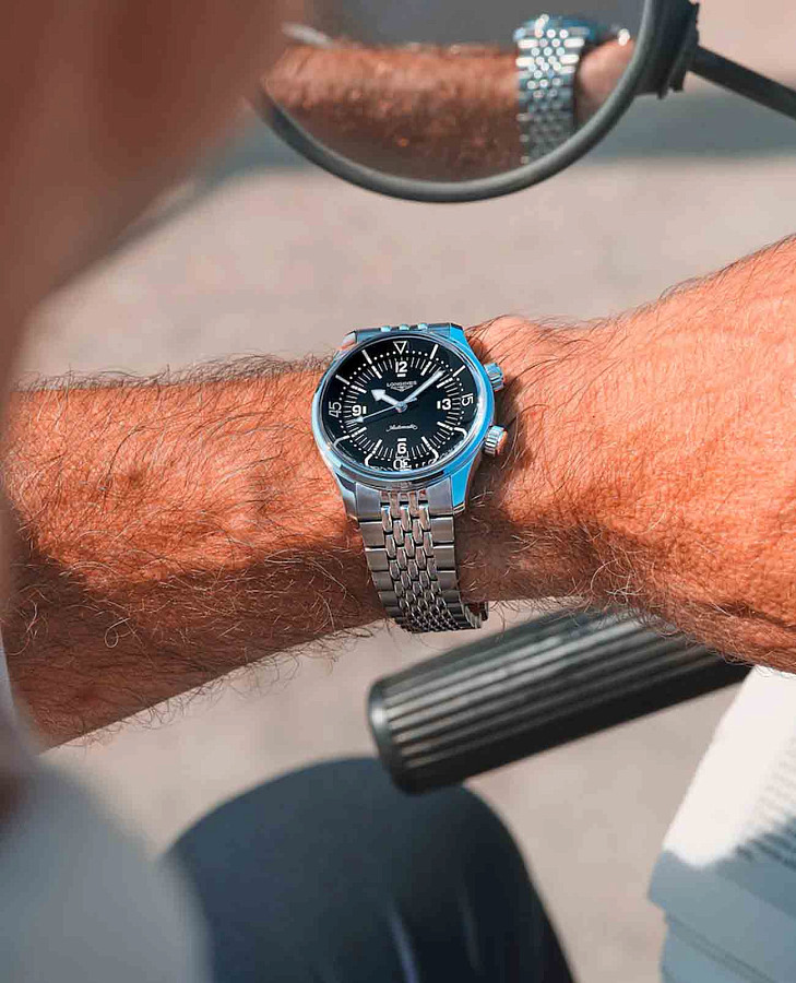 Часы Longines Legend Diver L3.764.4.50.7 — Швейцария, механические
