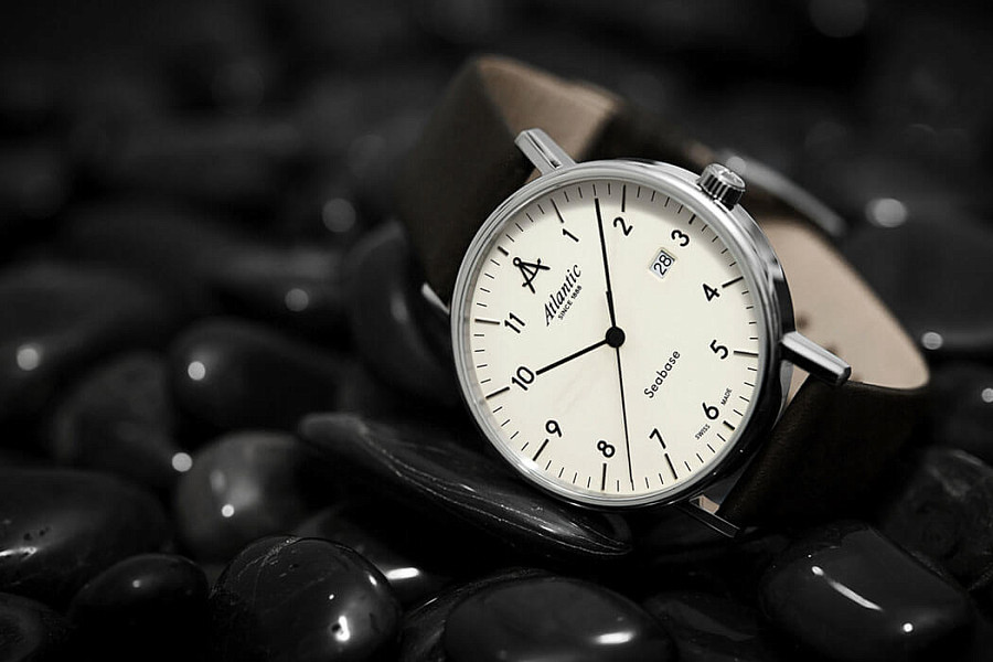 Часы Atlantic Seabase 60352.41.95 — мужские, коричневый