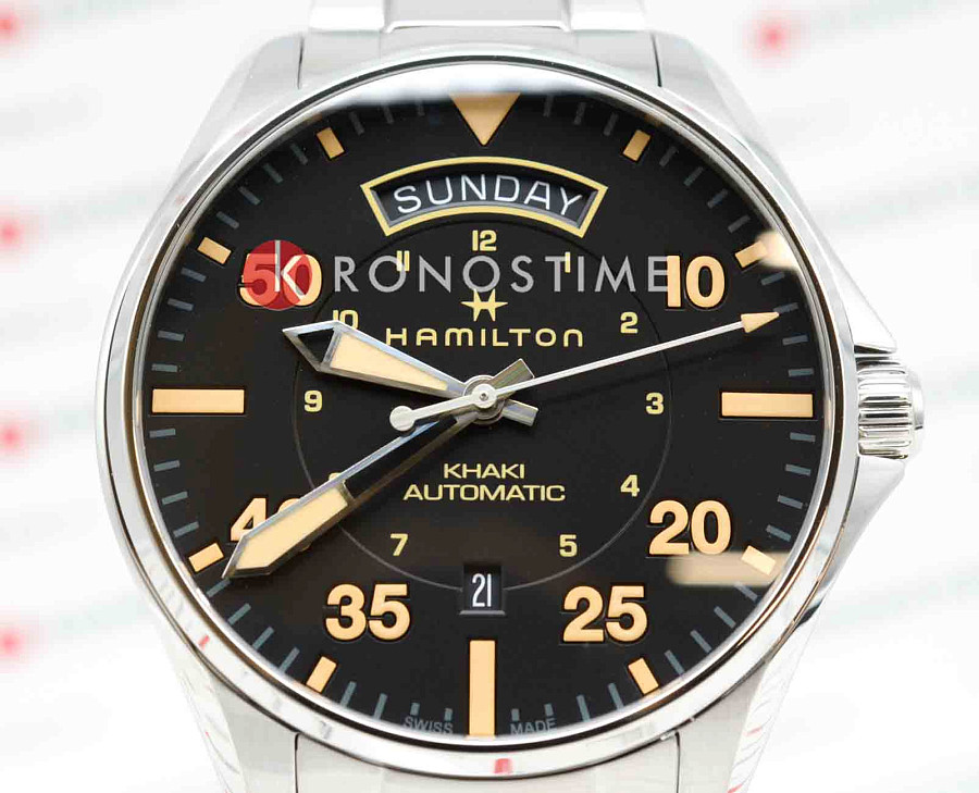 Часы Hamilton Khaki Aviation Day Date Auto H64645131 — сталь, Швейцария