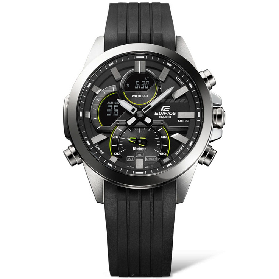 Часы Casio Edifice ECB-30P-1ADF (ECB-30P-1AEF) — кварцевые, металл сталь