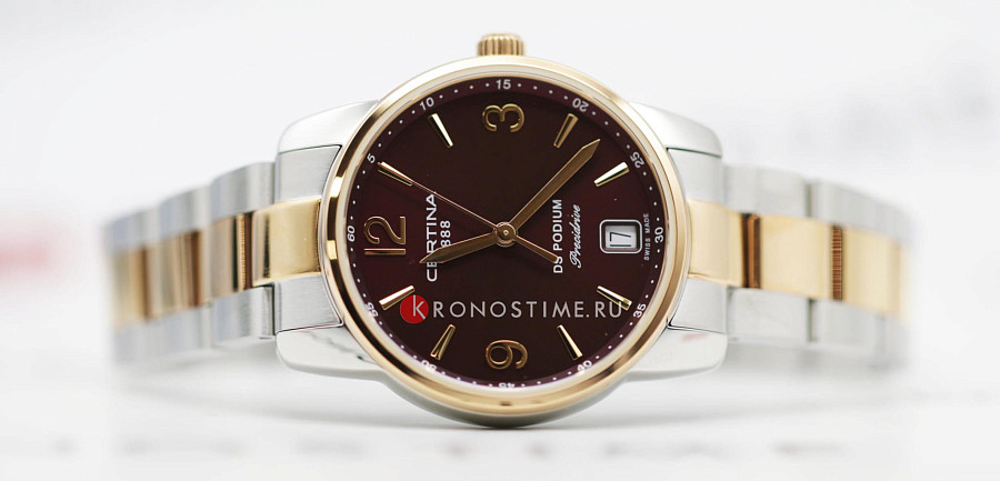 Часы Certina DS Podium Lady 33mm C034.210.22.427.00 — фиолетовый, сталь металл