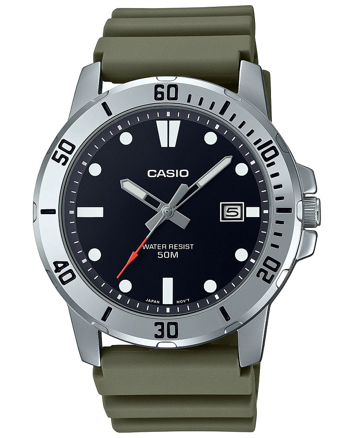 Часы Casio Collection MTP-VD01-3EVUDF (MTP-VD01-3E) — мужские, черный