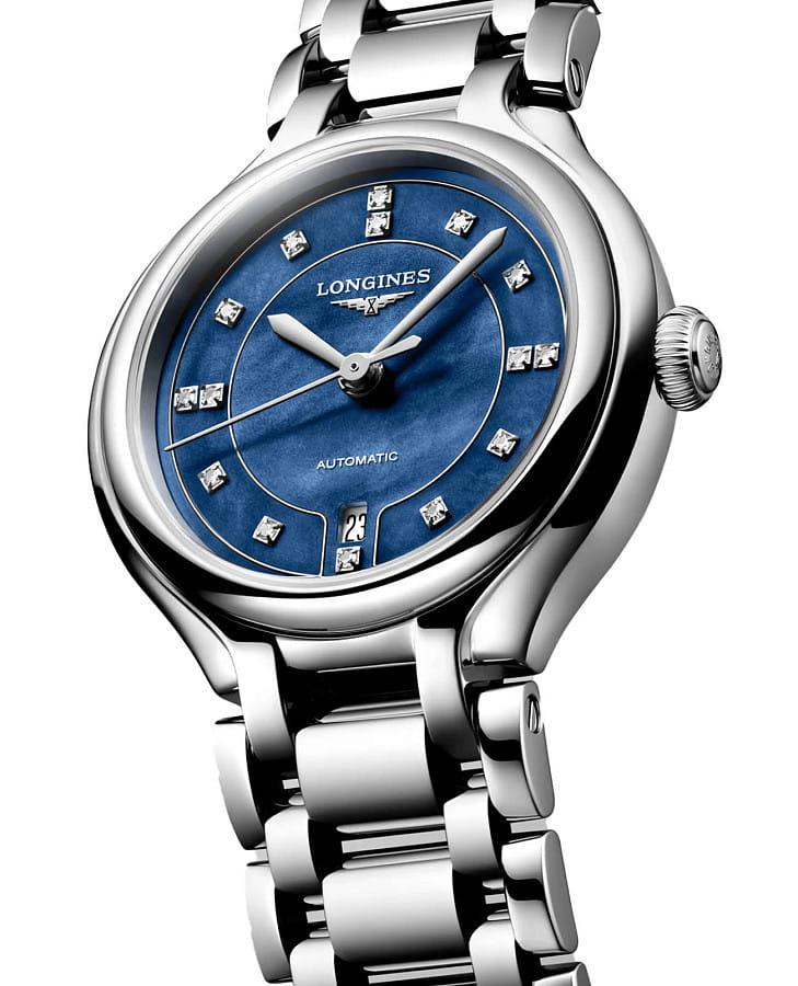Часы Longines PrimaLuna L8.123.4.97.6 — механические, металл сталь
