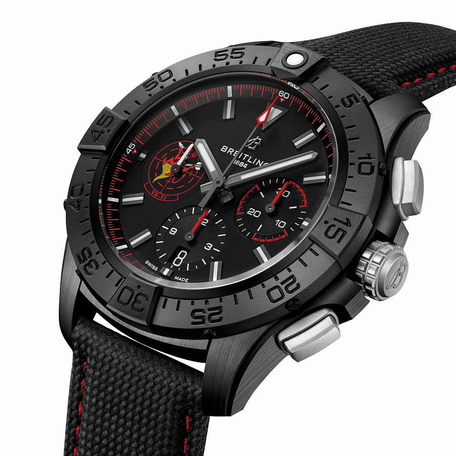 Часы Breitling Avenger B01 Chronograph 44 Night Mission Usn Dust Devils SB01473A1B1X1 — механические, керамика