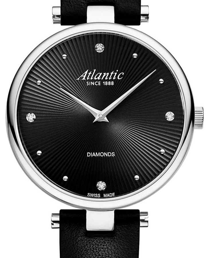 Часы Atlantic Elegance Royal Diamonds & Rubies Edition 29044.41.67 — кварцевые, сталь металл