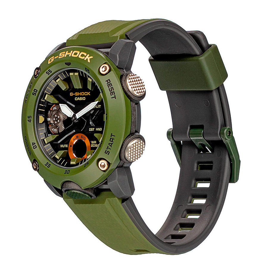 Часы Casio G-Shock GA-2000-3A — мужские, пластик