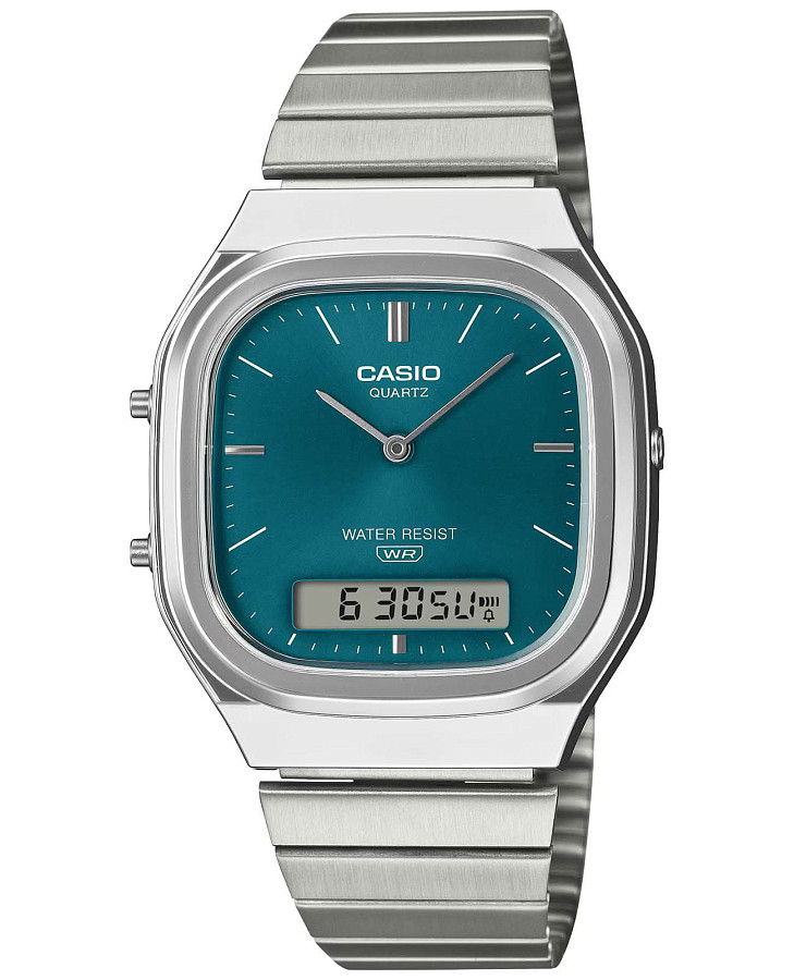 Часы Casio Vintage AQ-240E-3A — женские, синий