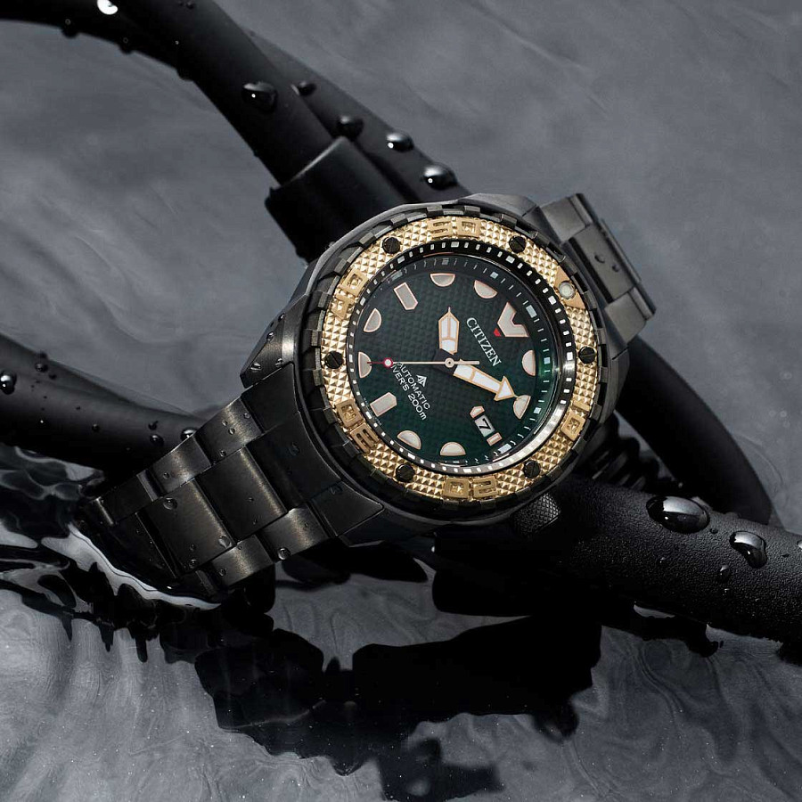 Часы Citizen Promaster NB6008-82X — зеленый, титан