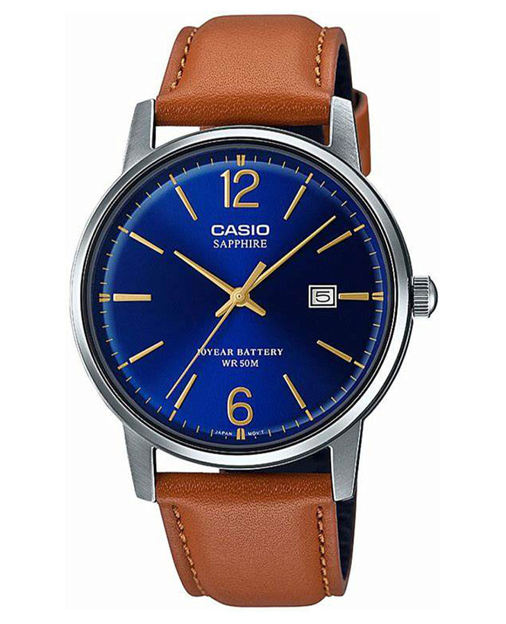 Часы Casio Collection MTS-110L-2A — мужские, синий