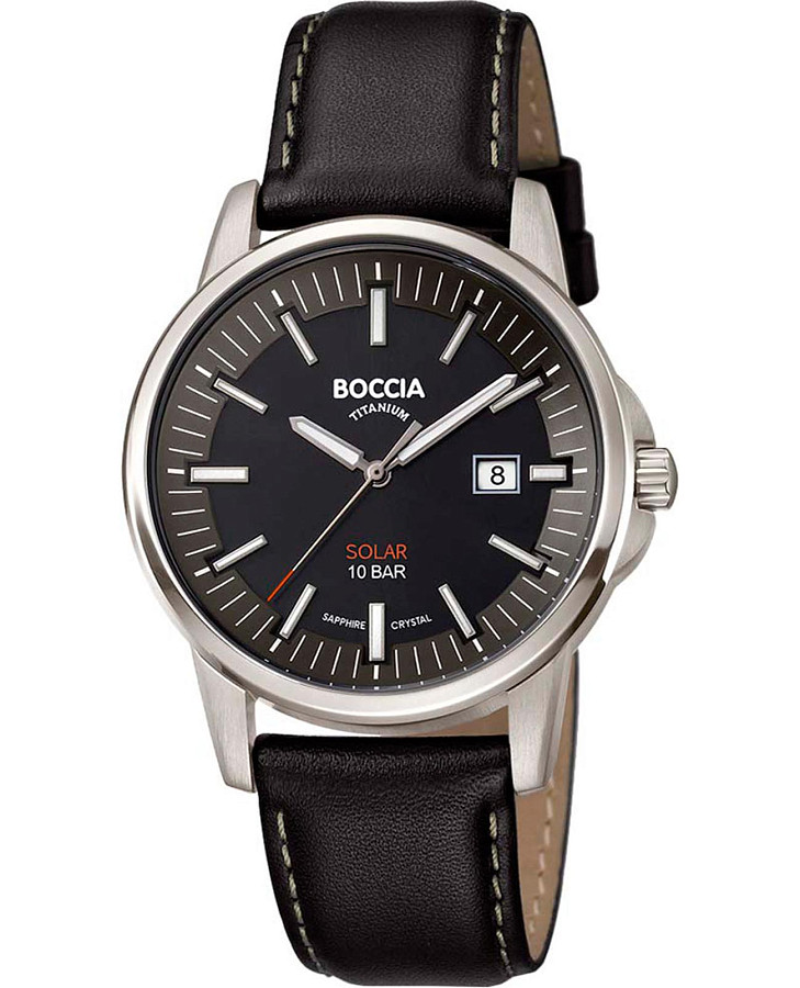 Часы Boccia Titanium 3643-02 — мужские, черный