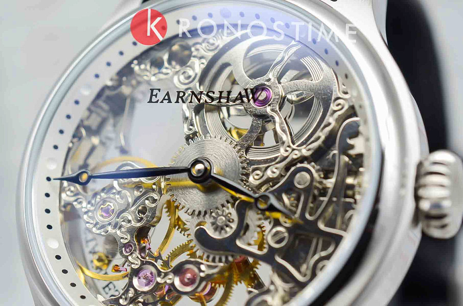 Часы Earnshaw Bauer ES-8049-01 — кожаный, мужские
