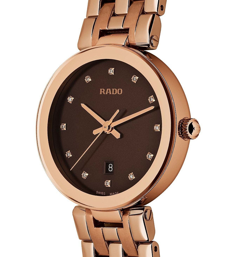 Часы Rado Florence Diamonds R48893743 — кварцевые, металл сталь